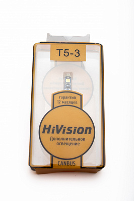 Лампа светодиодная "Hivision" T5-3 12V 6000K 1шт