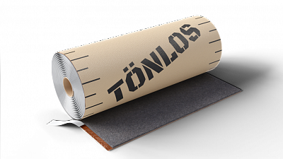 Шумоизоляция "TONLOS" HEAVY FELT (750х5000мм) для потолка и стен
