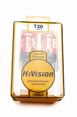 Лампа светодиодная HiVision T20 (7440), одноконтактная, CSP, белый, 2шт