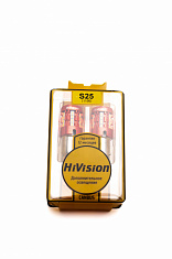 Лампа светодиодная HiVision S25 (1156), одноконтактная, CSP, оранжевый, 2шт