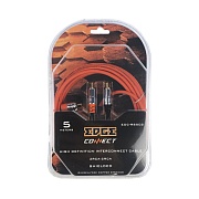 Кабель межблочный EDGE EDC-RS202 2RCA-2RCA 2.5м медный, экран