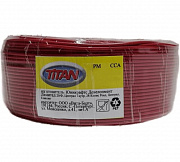 Кабель (шнур) РМ 1*0,75 красный "Titan B" /100 м/