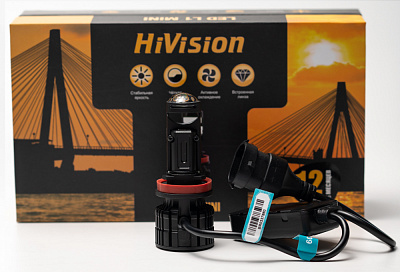 Лампа светодиодная HiVision L1 Lens mini (HB3, 6000K)