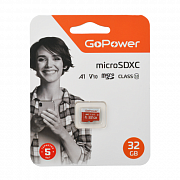 Карта памяти Micro SD 32 Gb GoPower 100MB/s
